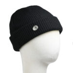 fisherman beanie black